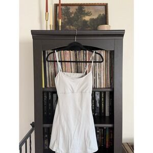 PAC 1980 Active Workout Exercise Dress Medium Gray Open Back NWT